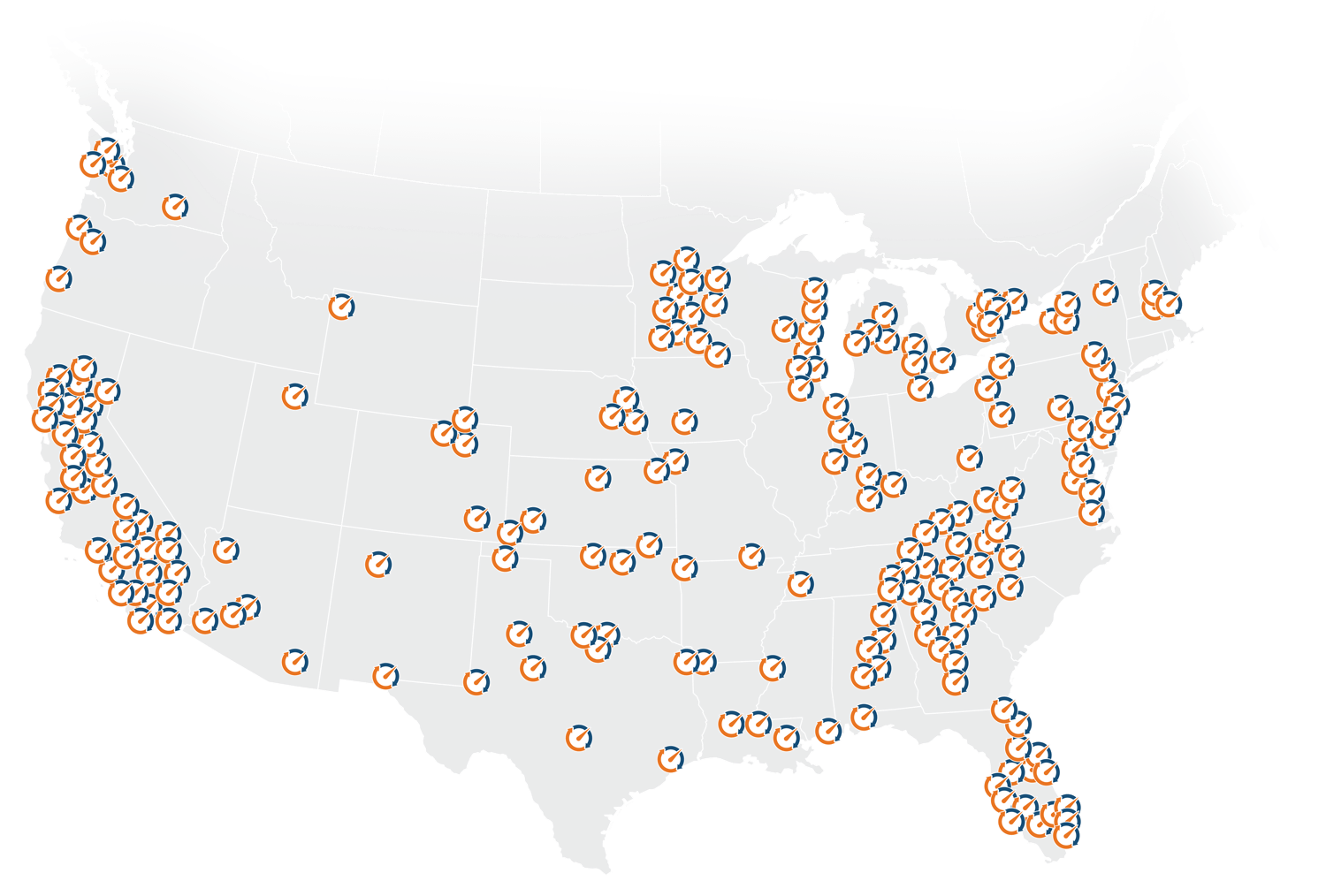 Over 250 CNG Fueling Stations built in the US and Canada